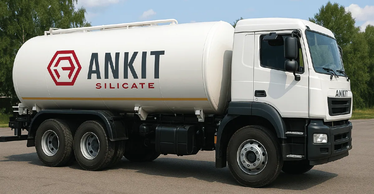 Ankit Silicate tanker truck for bulk liquid sodium silicate delivery