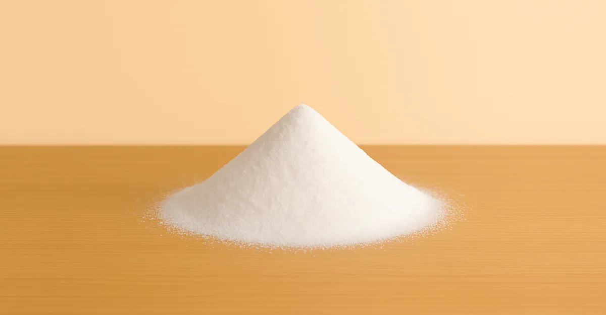 Pile of white sodium silicate solid powder